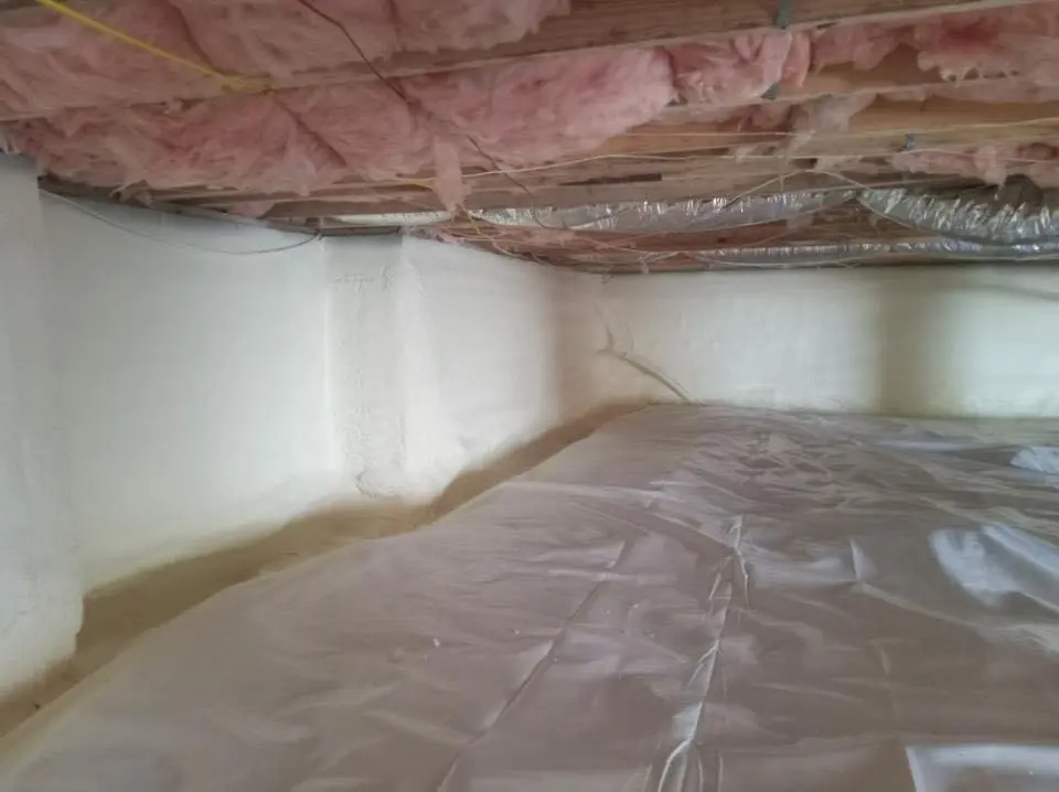 Crawl space encapsulation with closed-cell spray foam for Spray Foam Roofing Repair in Moapa Valley